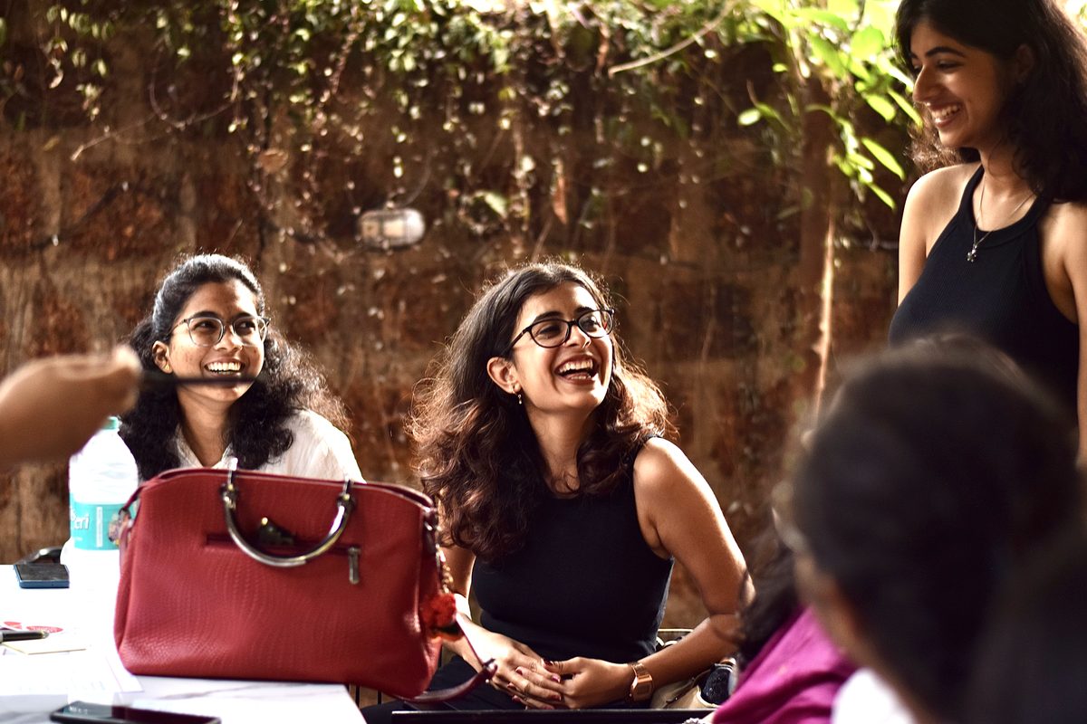 WiTG members laughing at the first meetup